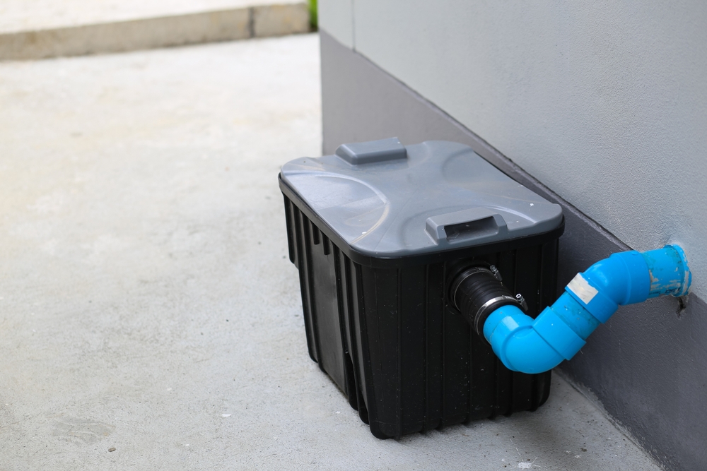 Grease,Traps,Box,Outside,The,House,,Water,Treatment.